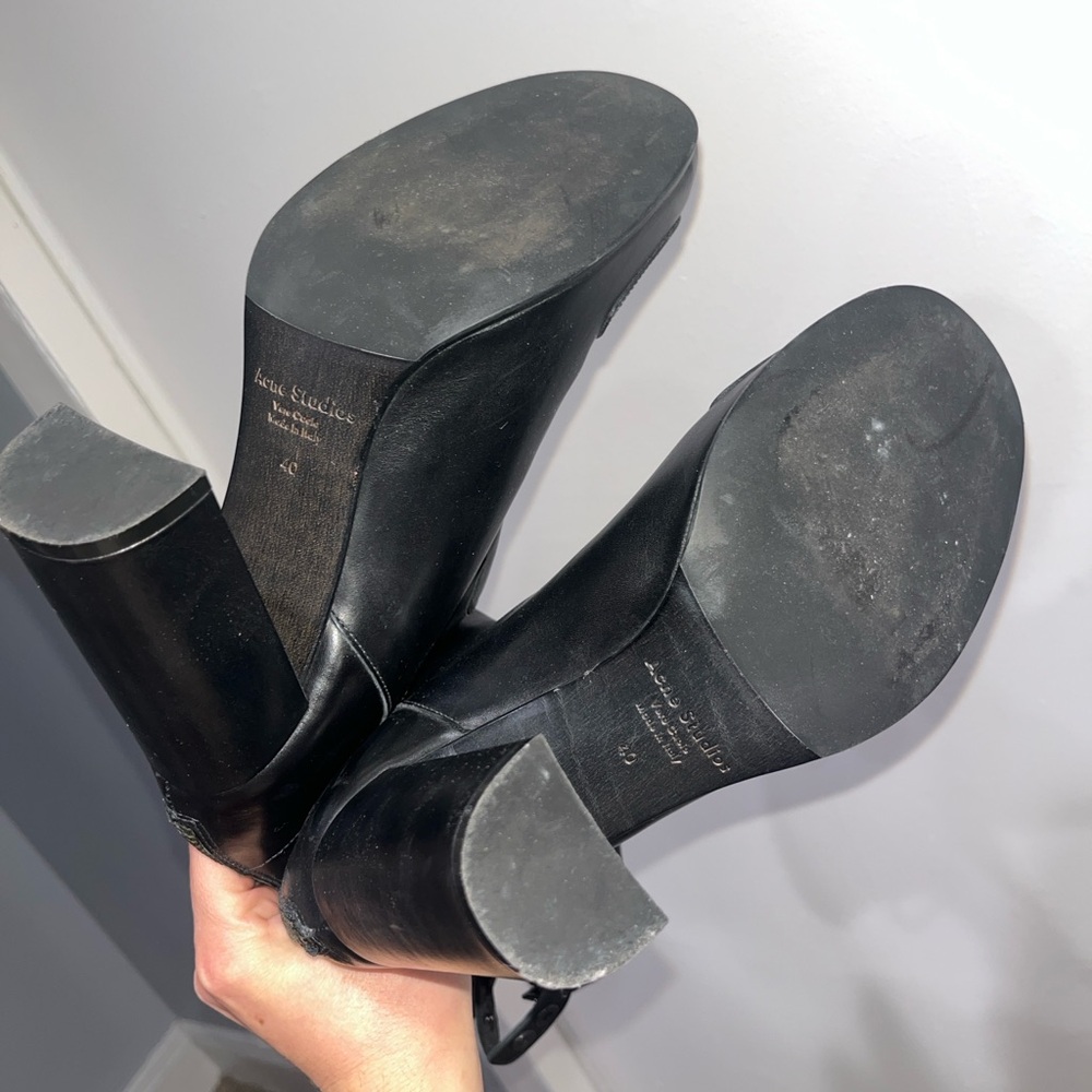 Acne Studios leather knee high boots - Picture 7 of 7